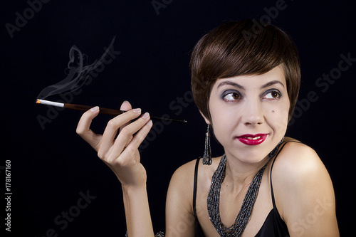 Girl in the style of the 20's