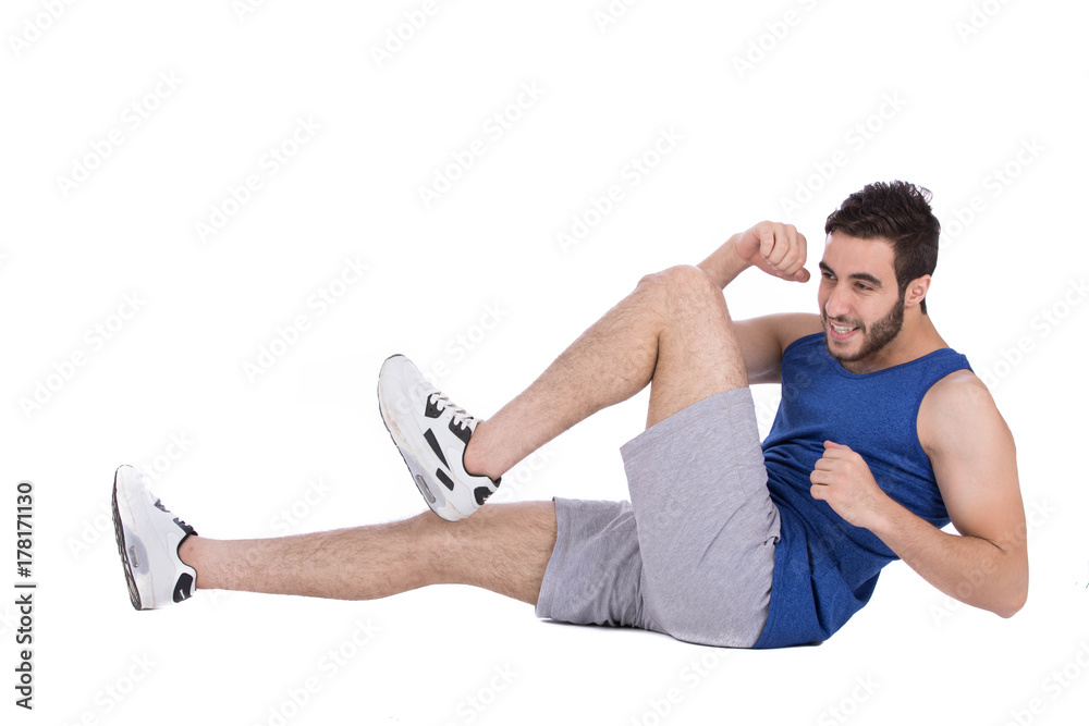 Athlete young man Athlete young man