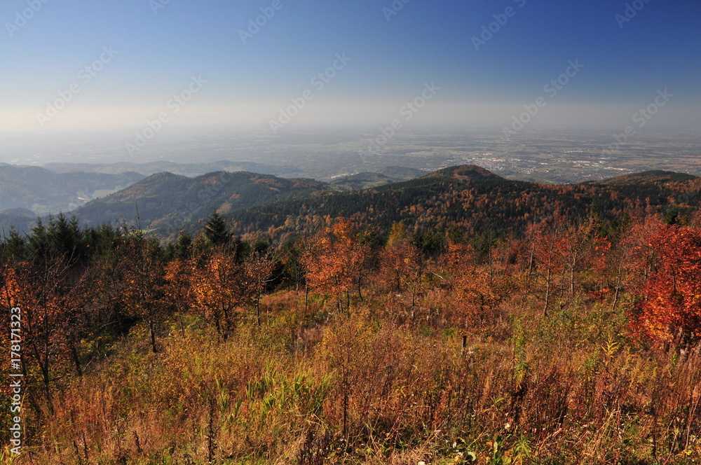 hills at Indian autumn hills at Indian autumn