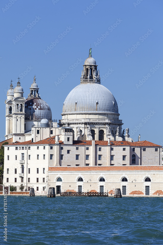 Baroque 17th century church Santa Maria della Salute, Venice, Italy