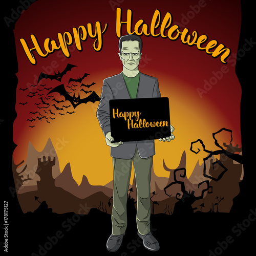 Vector Halloween concept