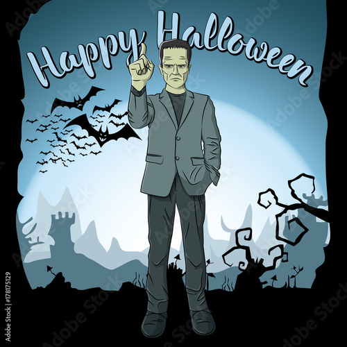 Vector Halloween concept