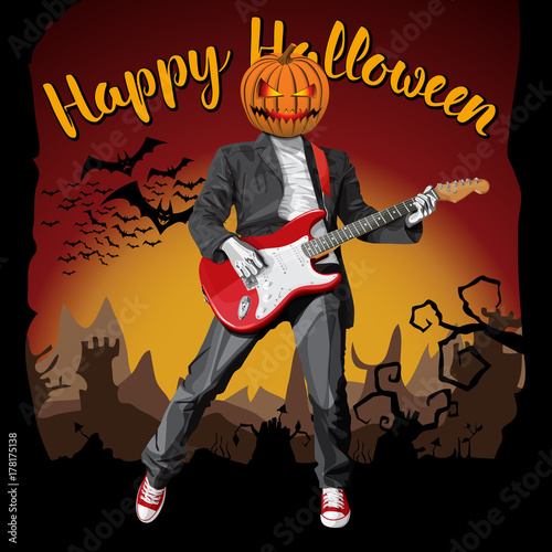 Vector Halloween concept