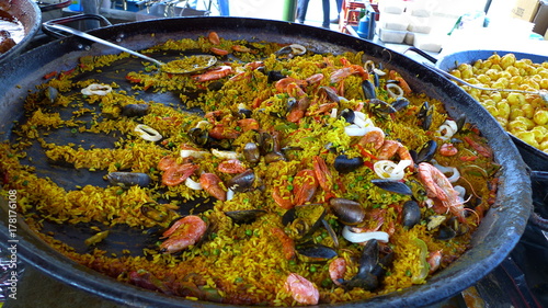 street food in flea market