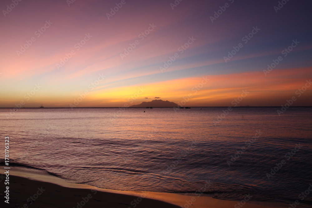 Coucher de soleil Seychelles