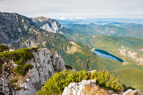 Landscape from the Alberfeldkogel mountain, Austrian Alps photo
