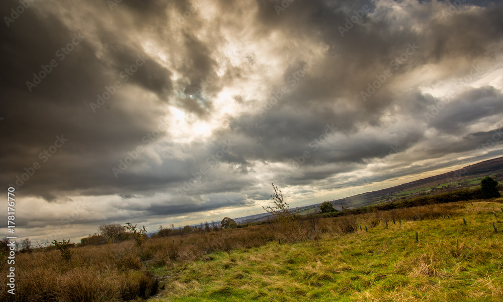 Clouds over English Moorland