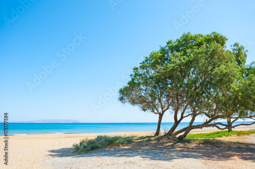 Beautiful beach on Crete island, Greece © smallredgirl