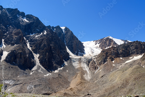 View on Glacier Big Aktru. Altai Republic. Russia