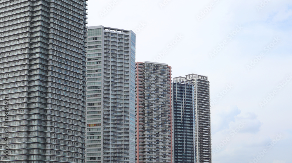 Tower Mansions At Shinonome, Tokyo, Japan