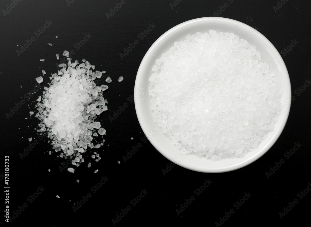 salt on black salt on black