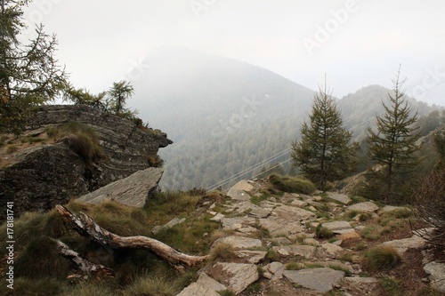 Alpine Berglandschaft am Monte Legnone (Comer See) photo