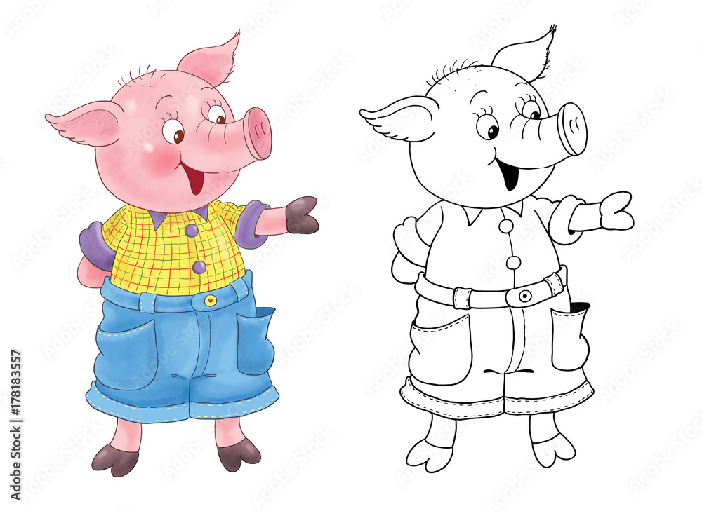 Coloring Pages For 3 Little Pigs