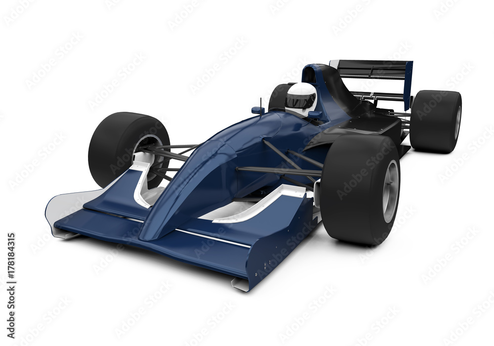 Naklejka premium Formula One Race Car Isolated