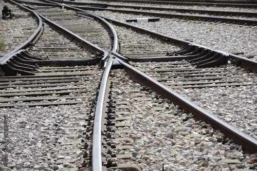 Cruce de vias de tren (Spain)