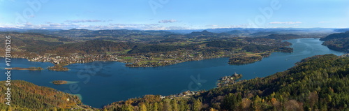 Panorama Ostteil des Wörthersees / Kärnten / Österreich