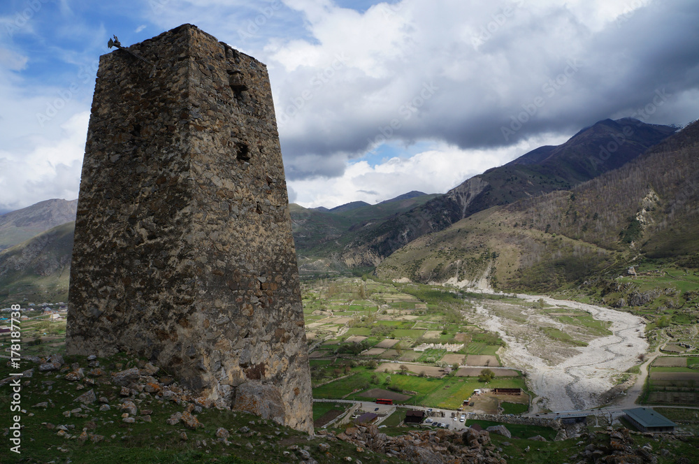 Old tower in Caucasus