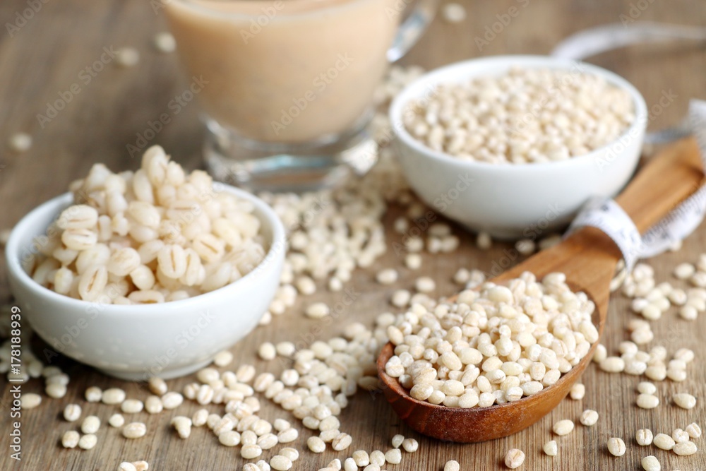 soymilk and barley seed soymilk and barley seed