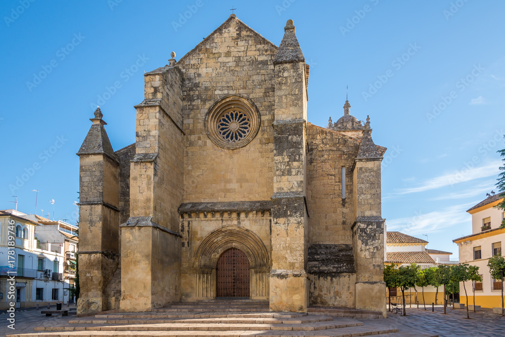 View at the church of Santa Marina de Aguas Santas in Cordoba, Spain