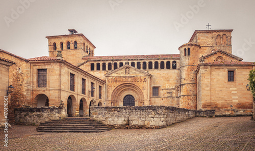 Collegiate church Santa Juliana, Santillana del Mar, medieval villa, Cantabria, northern Spain
