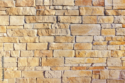 Colorful stone wall texture.