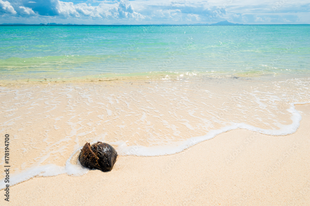 beautiful background - Andaman Sea and a piece of beach on Poda Island, Thailand beautiful background - Andaman Sea and a piece of beach on Poda Island, Thailand
