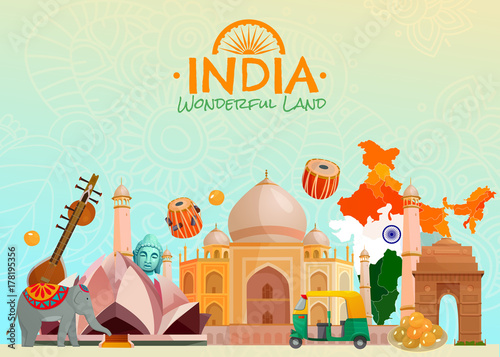 India Travel Poster