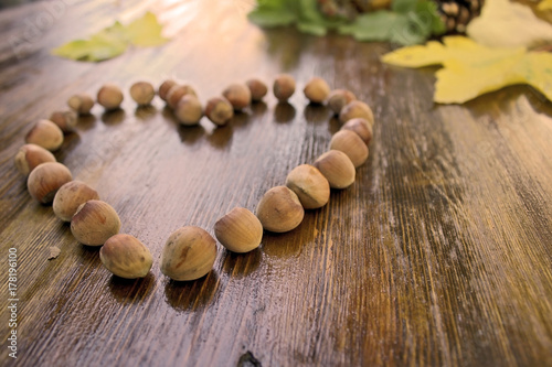 Hazelnut Heart and Autumn Fruits