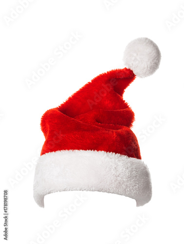 Santa Claus helper hat isolated on white background