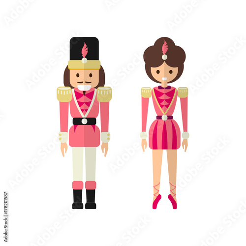 Ballerina and Nutcracker