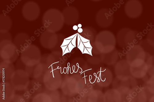 Mistelzweig und Bokeh - Frohes Fest