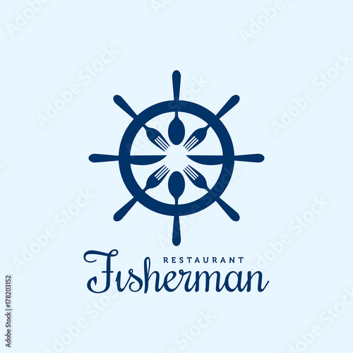 Seafood Restaurant Vector Logo Template