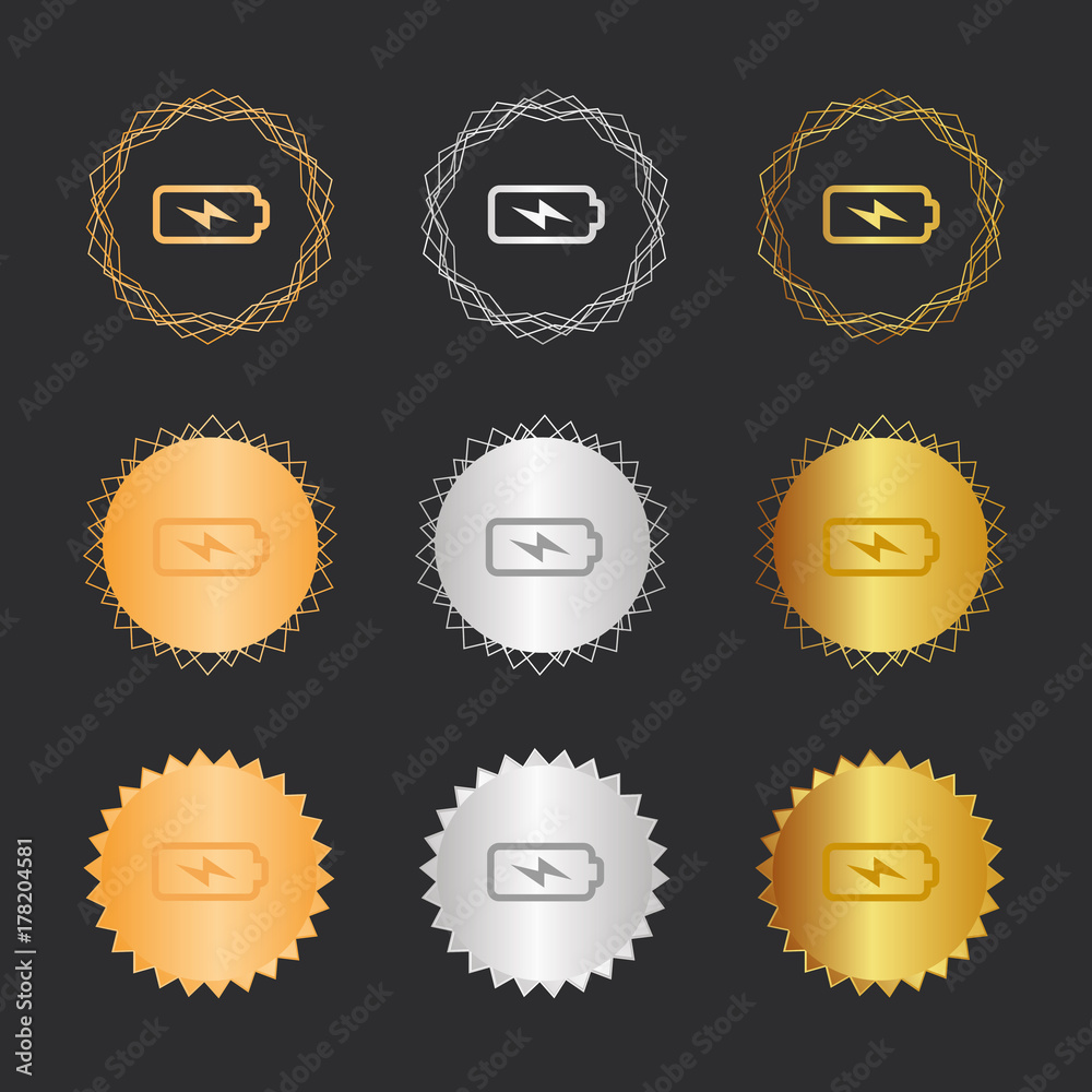 Akku lädt - Bronze, Silber, Gold Medaillen Akku lädt - Bronze, Silber, Gold Medaillen
