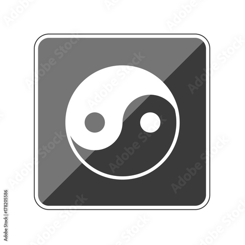 Yin-yang - Reflektierender App Button