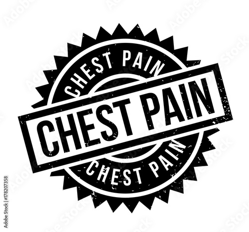 Chest Pain rubber stamp. Grunge design with dust scratches. Effects can be easily removed for a clean  crisp look. Color is easily changed.