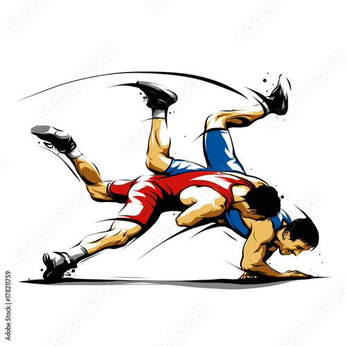 wrestling action 1