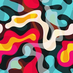Handdoek met foto Graffiti patronen Felle geometrische graffiti grunge stijl  © VECTOR CORPORATION