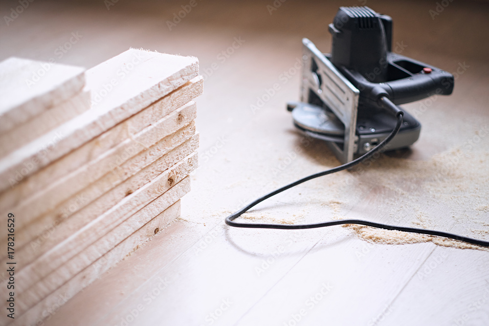 Close up image of circular handsaw. Close up image of circular handsaw.