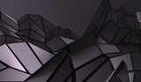 
3D Rendering Of Abstract Low Poly Shape Background