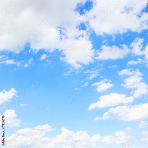 Clouds with blue sky background.