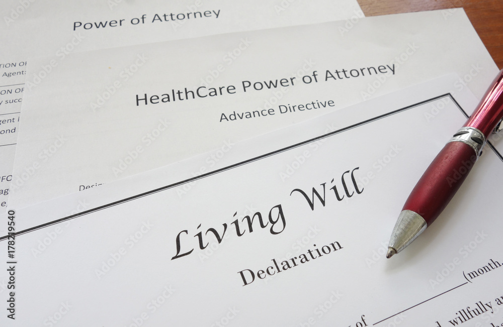 Obraz premium Power of Attorney and Living Will