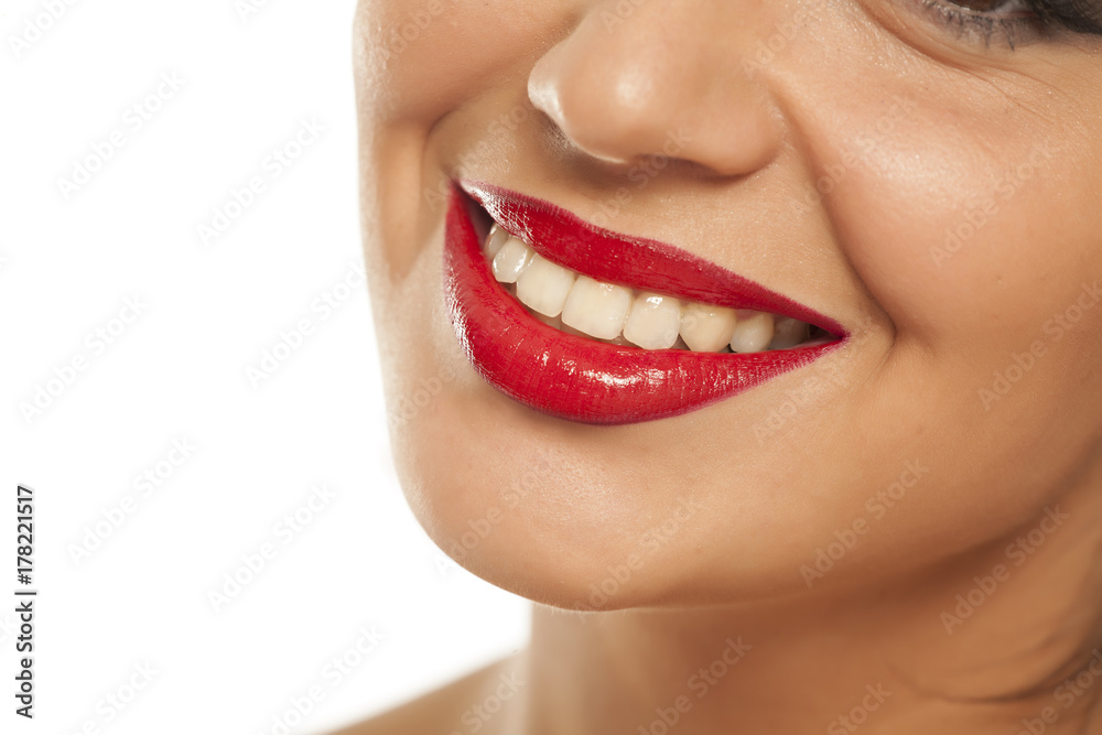 red lipstick and smile red lipstick and smile