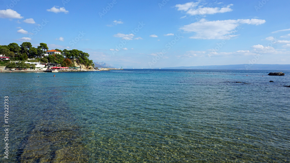 beach promenade in split in croatia