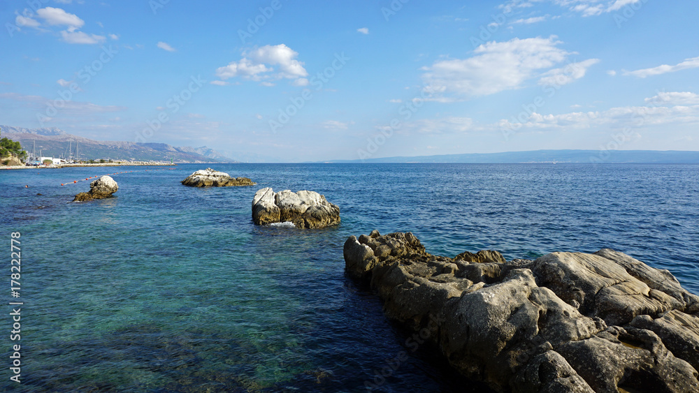 beach promenade in split in croatia beach promenade in split in croatia