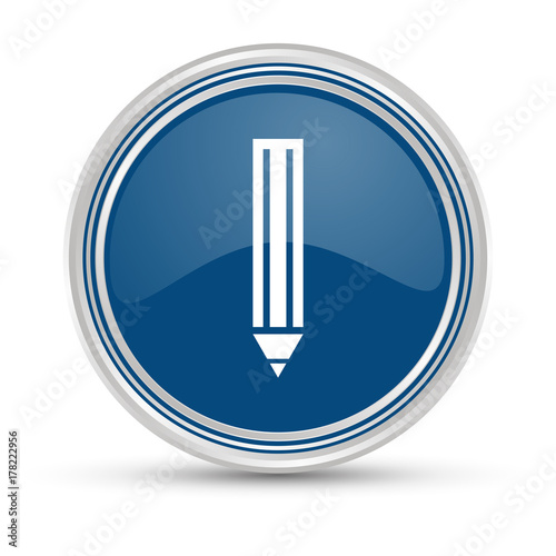 Blauer Button - Stift