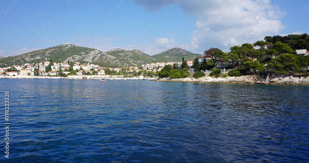 amazing natural coast of hvar island in croatia