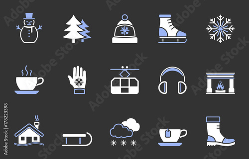 Winter Iconset - Weiß