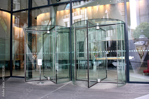 modern building entrance