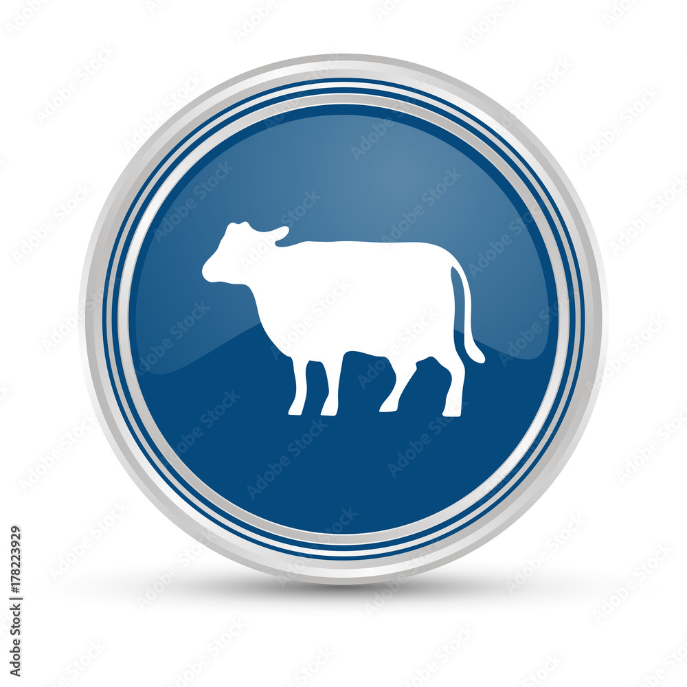 Blauer Button - Kuh Blauer Button - Kuh