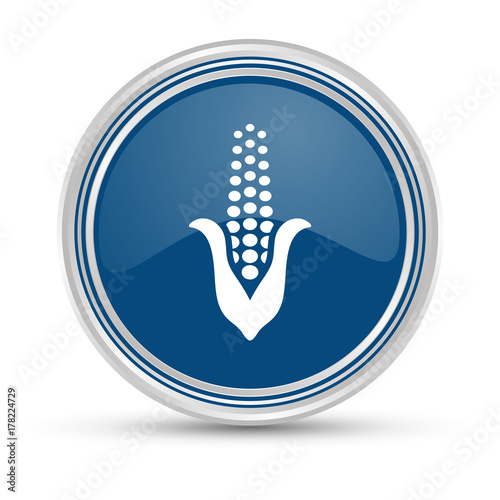 Blauer Button - Maiskolben
